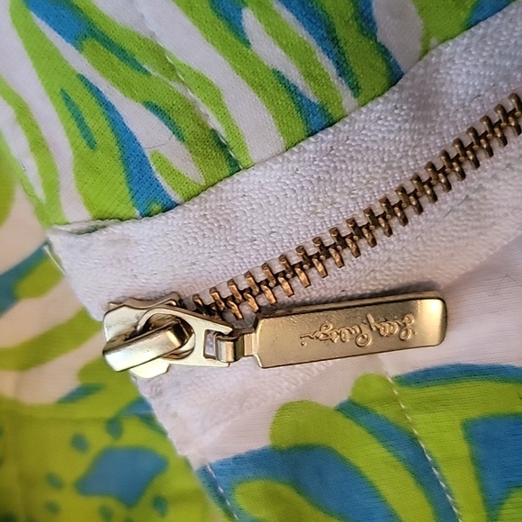 Lilly Pulitzer Skipper Popover Roar Of The Jungle ½ Zip Terrycloth Sweatshirt SM - Picture 9 of 14